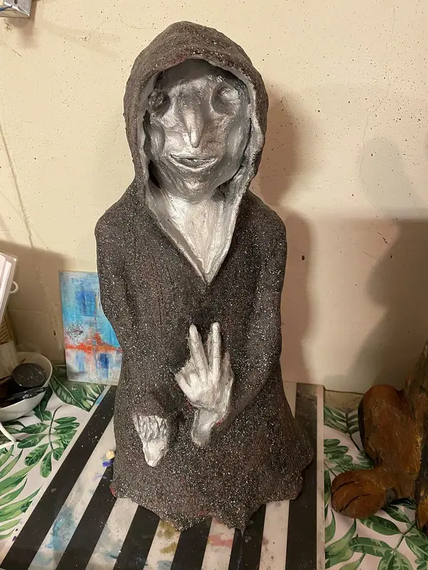 Skulptur Spöke av Miloslava Drunecka