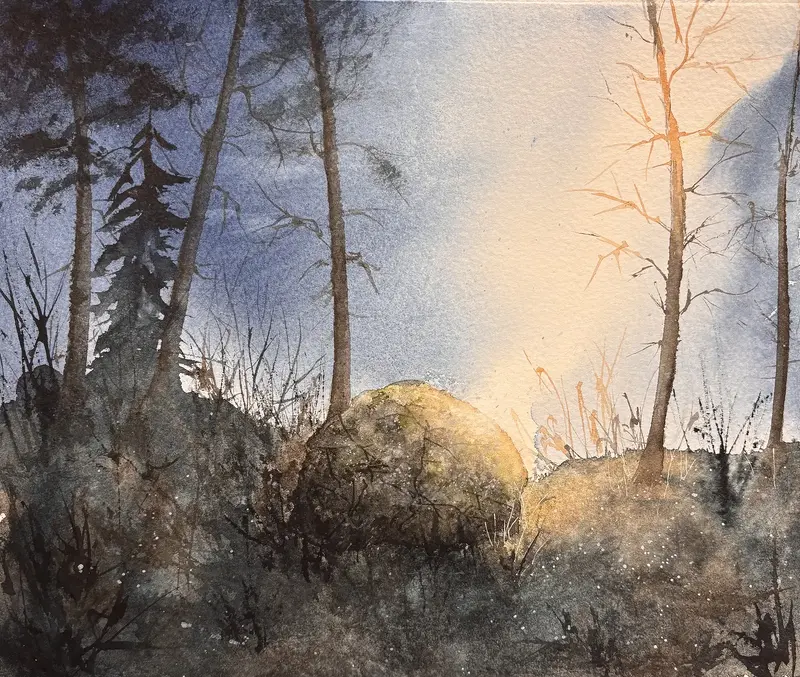 Akvarell Hope av Marie-Louice Eriksson