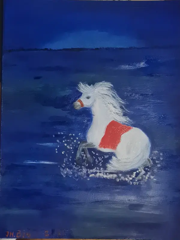 Oljemålning Skymning av Jan-Håkan Bjarne