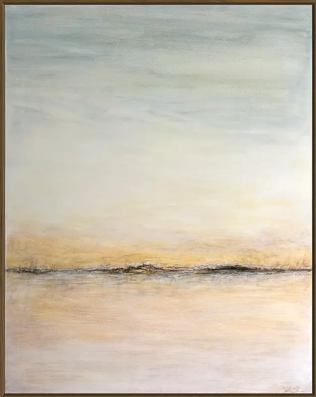 Akrylmålning Sunset Whisper av Lena Johnson