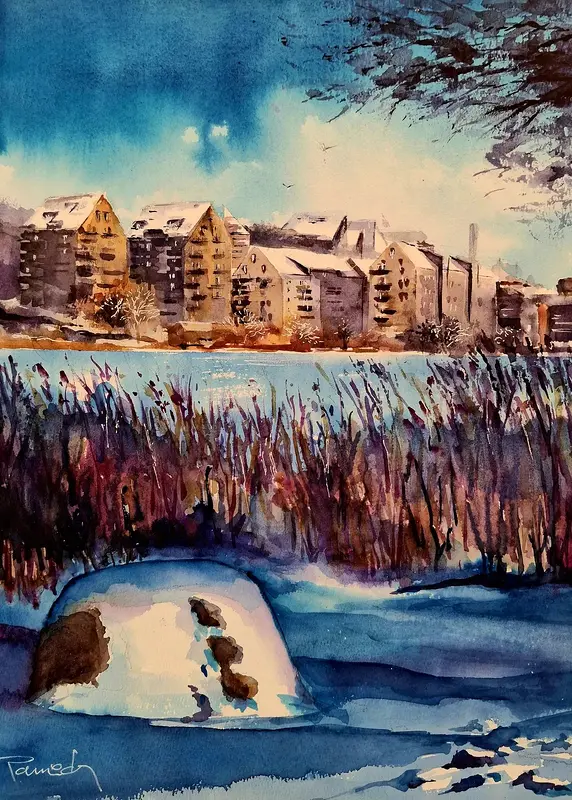 Akvarell av Jugoslav Pavic