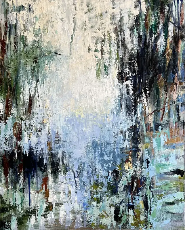 Oljemålning Morgonljus av Monica Hagebrand