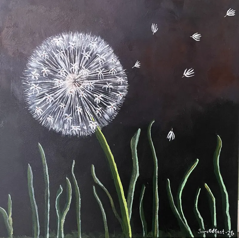 Akrylmålning Längtan av Sara Edfast