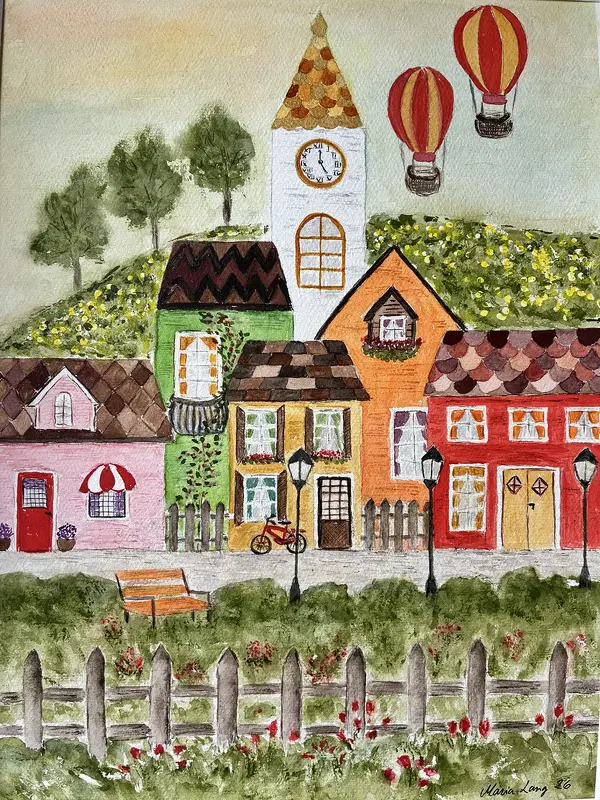 Akvarell Längtan av Maria Lang