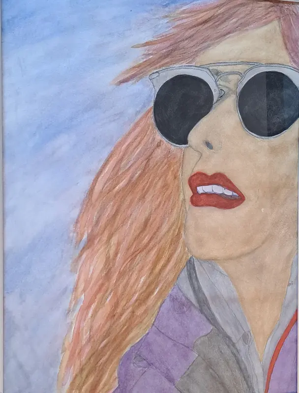 Akvarell Sunglass av Hanna Engdahl