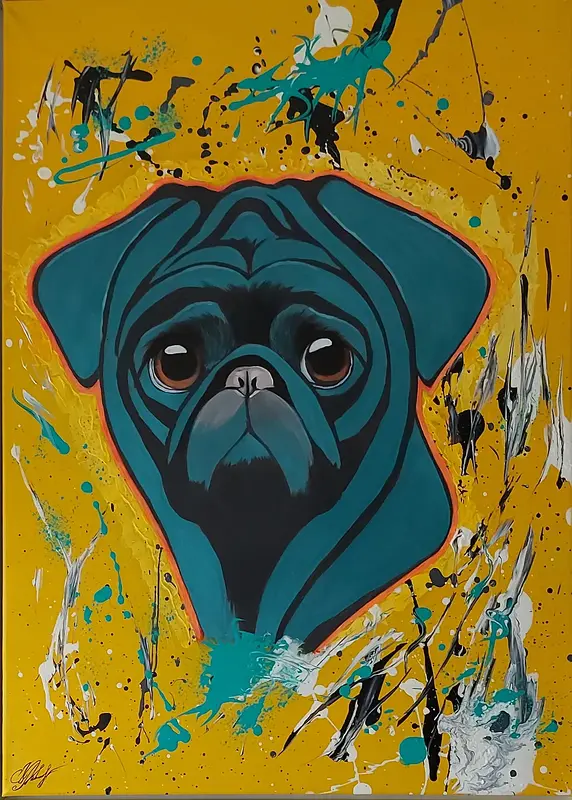 Akrylmålning av Mila Cleyde