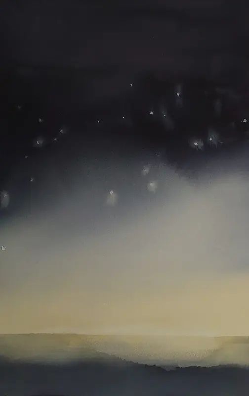 Akvarell Stärnklart av Eva Högberg