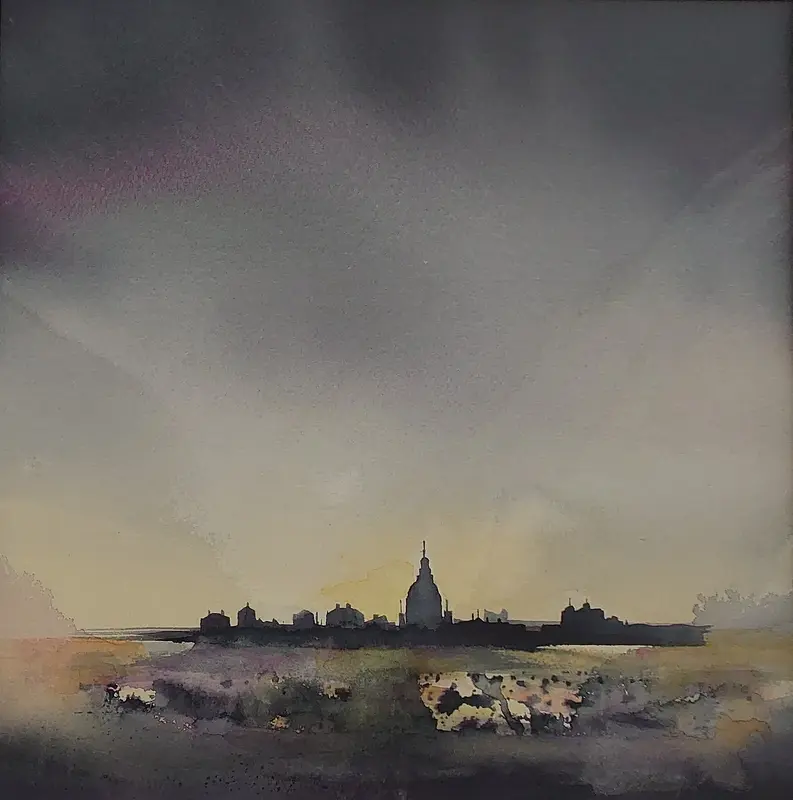 Akvarell Hägring av Eva Högberg