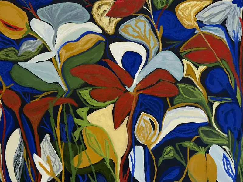 Akrylmålning Amazonas av Sofia Ekeberg