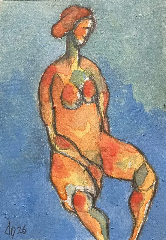 Naken modell Akt 47 av Calin Ion Deas