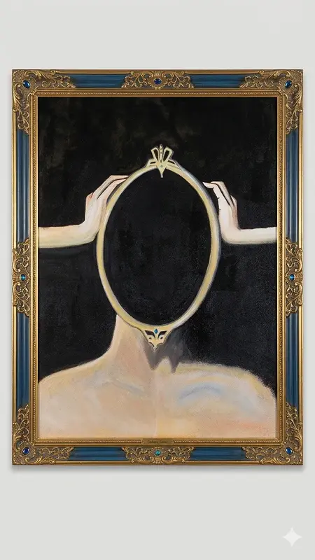 Akrylmålning The mirror av Noar Sager