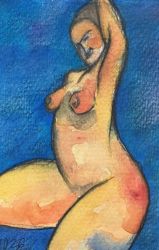 Naken modell Akt 72 av Calin Ion Deas