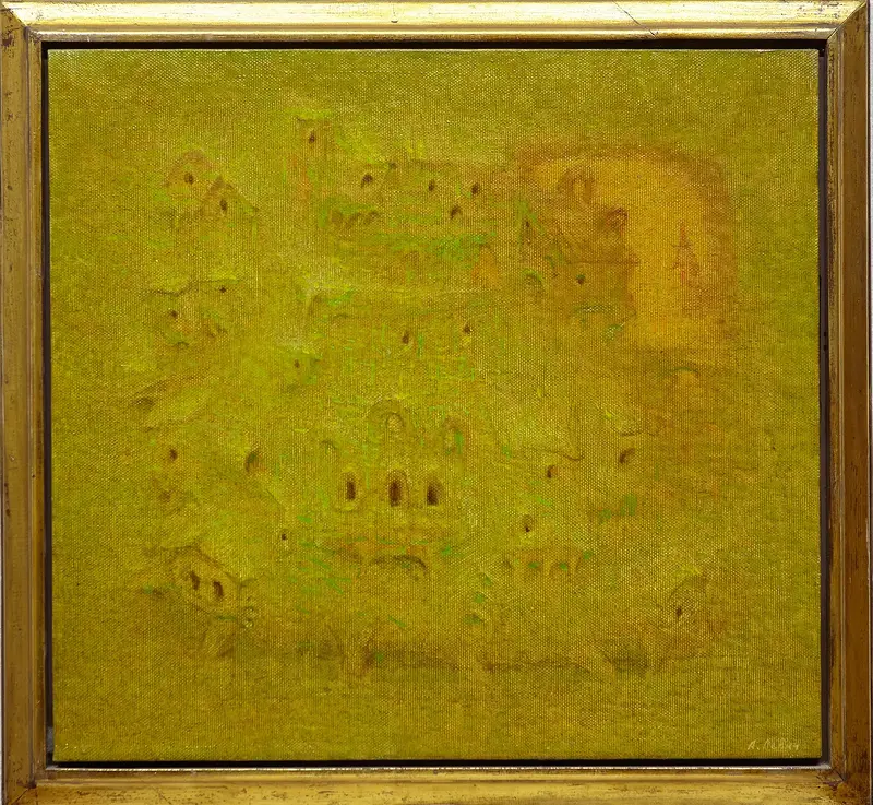 Oljemålning The Town I've Never Been To av Alexander Levich