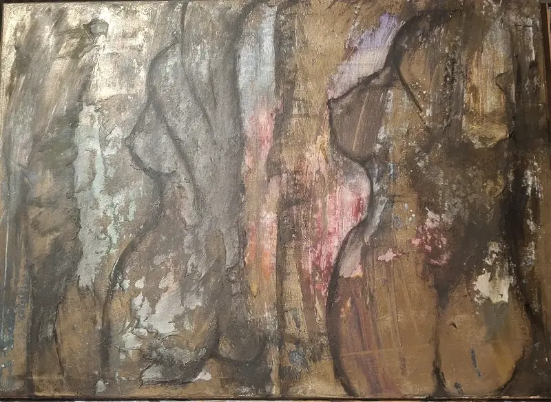 Akrylmålning En stilla väntan av Kristin Andresen