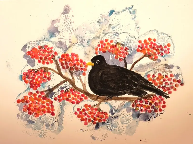 Akvarell av Maria Anderzén