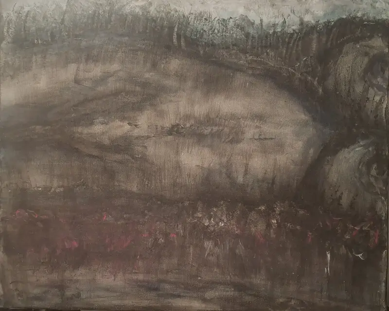 Akrylmålning Moder jord av Kristin Andresen