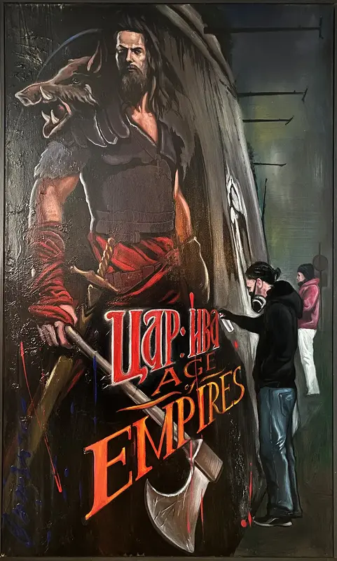 Oljemålning The Age of Empires av Christo Kuzmanov