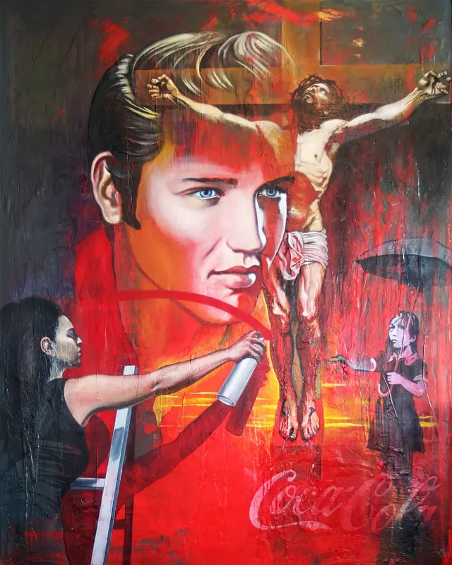 Oljemålning The Kings av Christo Kuzmanov