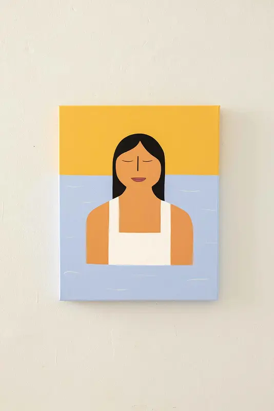 Akrylmålning Mermaid av Stephanie Rydle