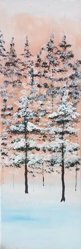 Akrylmålning Skymningskyla av Julia Wangenheim