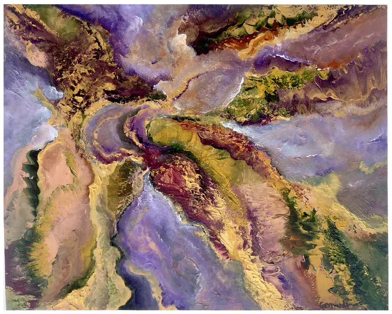 Akrylmålning Soil Surface av Mikaela Gernandt