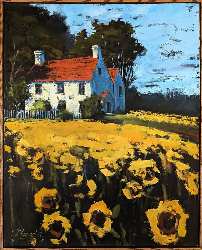 Oljemålning Gold of nation av Tetiana Kozhushko