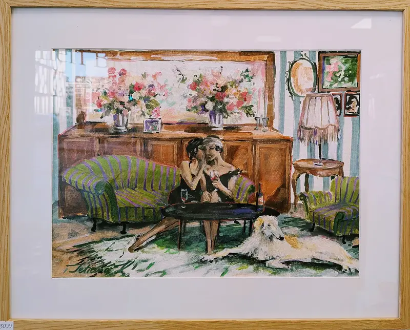 Akrylmålning Friends av Tetiana Kozhushko