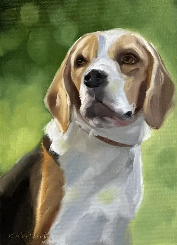 Oljemålning Venandi av Kristina Westring