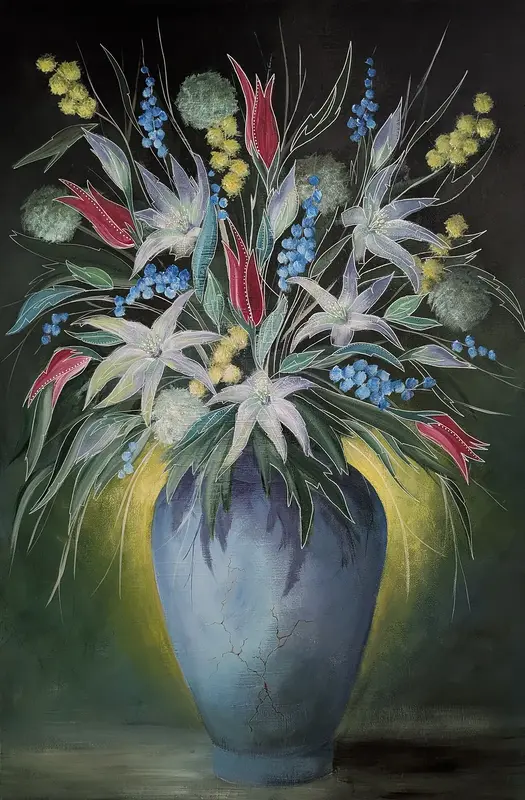 Akrylmålning For you av Tutta Domenstam