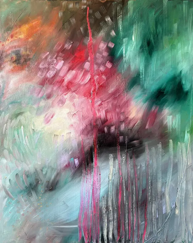 Oljemålning Stanna av MALIN Ridderfors