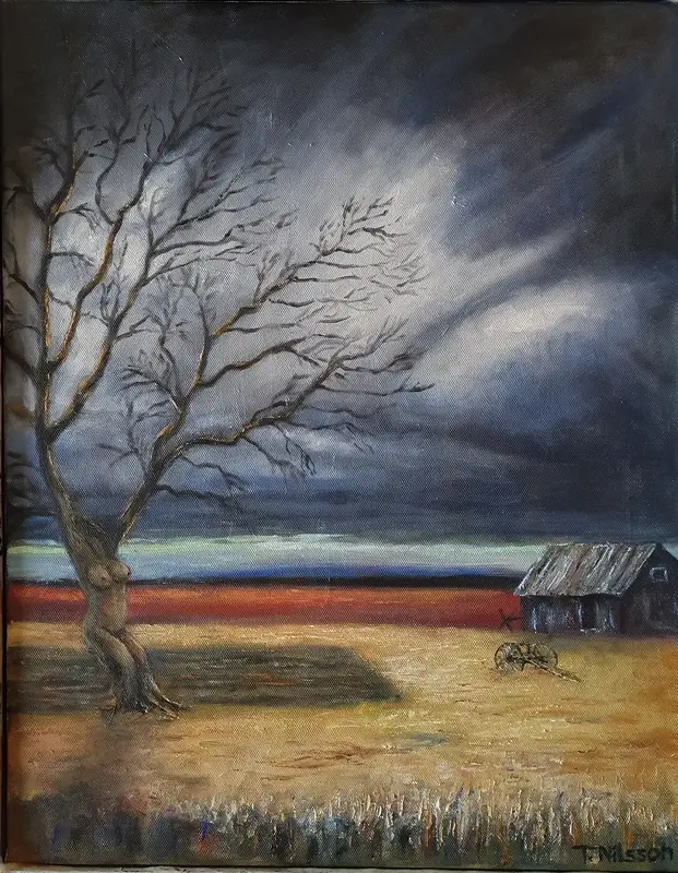 Oljemålning Countryside av Tony Nilsson