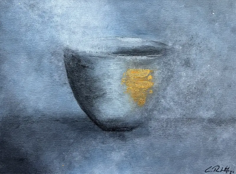 Akrylmålning Morgonkaffe av C. T. Hoffmann