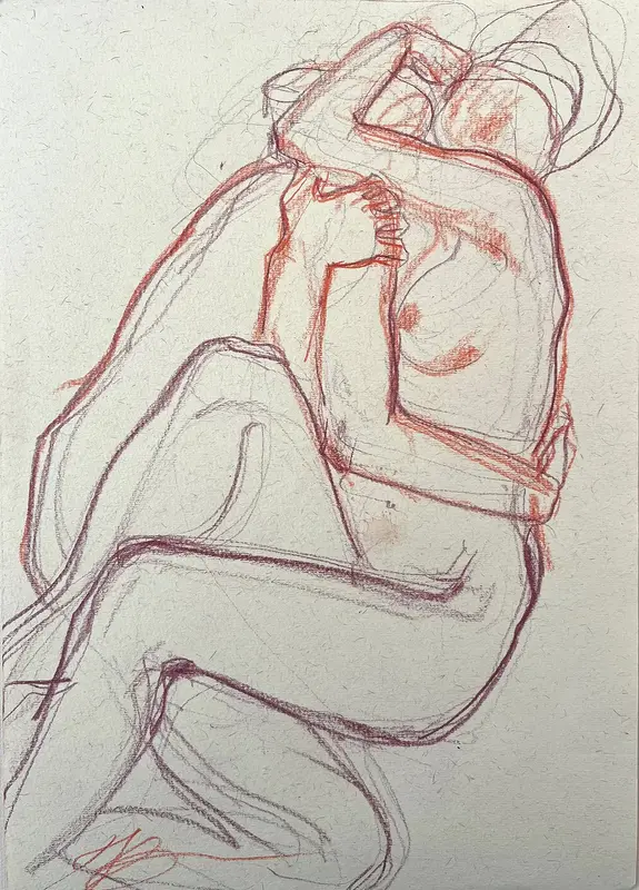 Nude sketch av Yuliia Levytska
