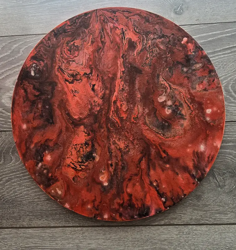 Akrylmålning Volcaris av Marita Westerberg