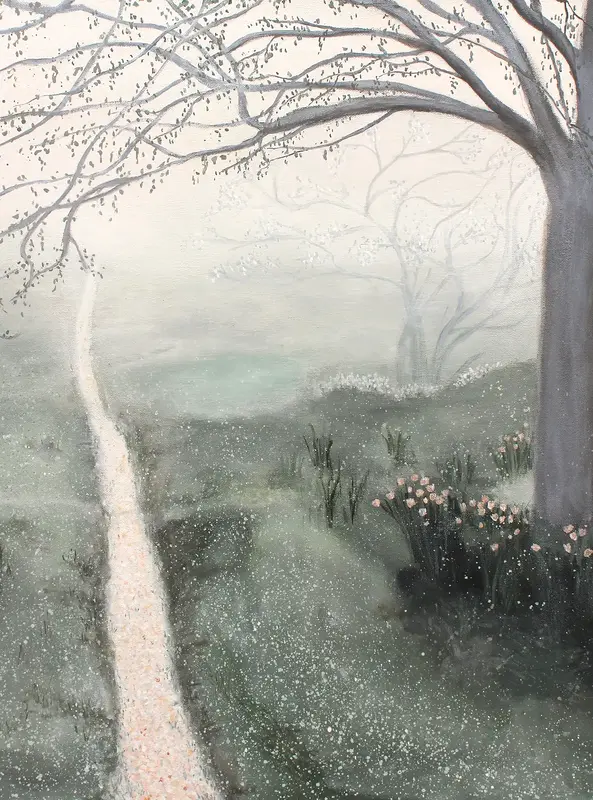 Akrylmålning Vägen hem av Anna-Sara