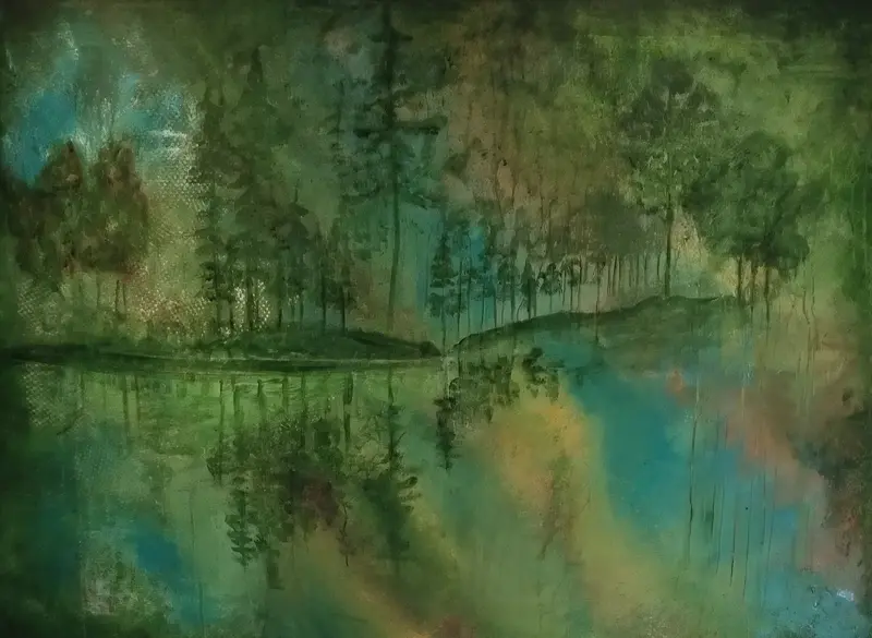 Akrylmålning AVSKILDHET av CAMILLA THELIN