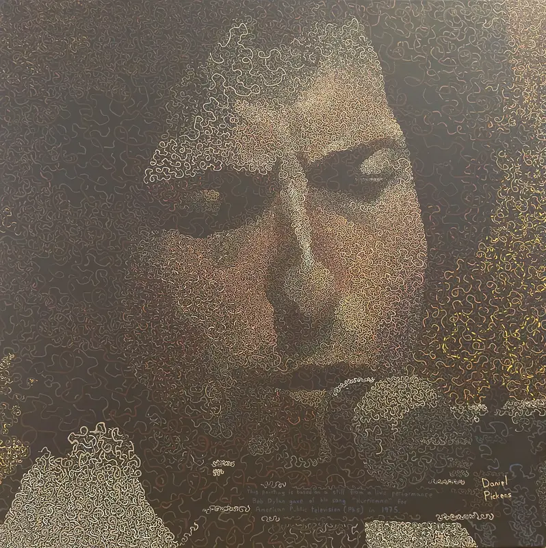 Akrylmålning The hurricane av Daniel Pickens