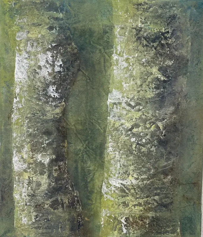 Akrylmålning av Helene Dahlsjö