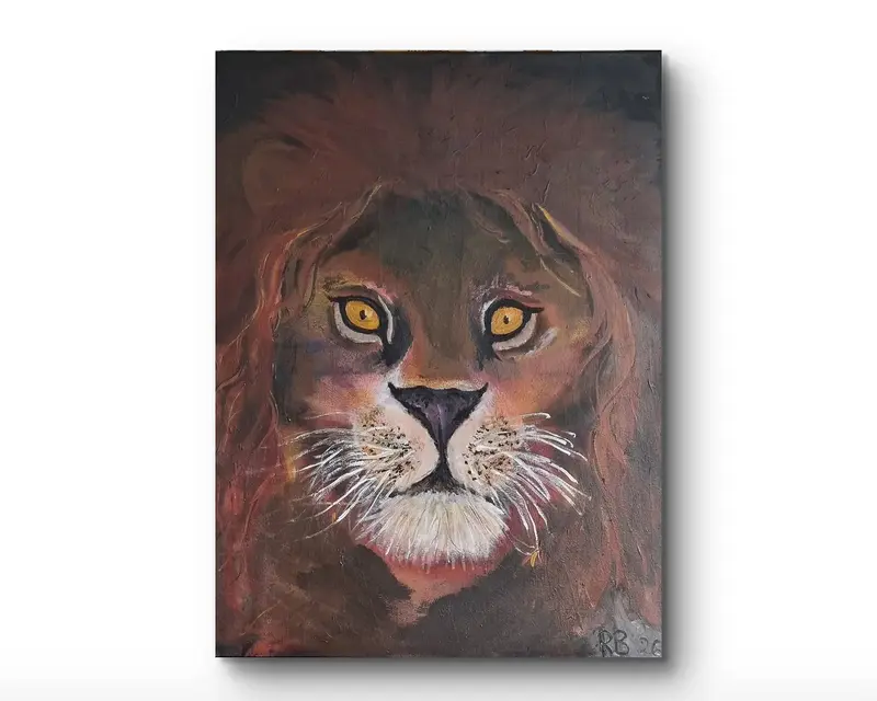 Akrylmålning Royal av Rebecca Berglund