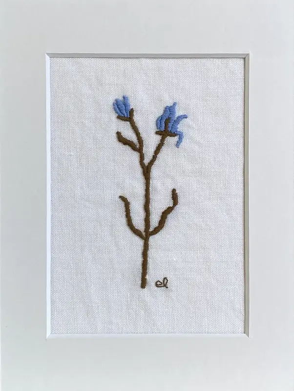 Blomma blå av Emma Lehtola