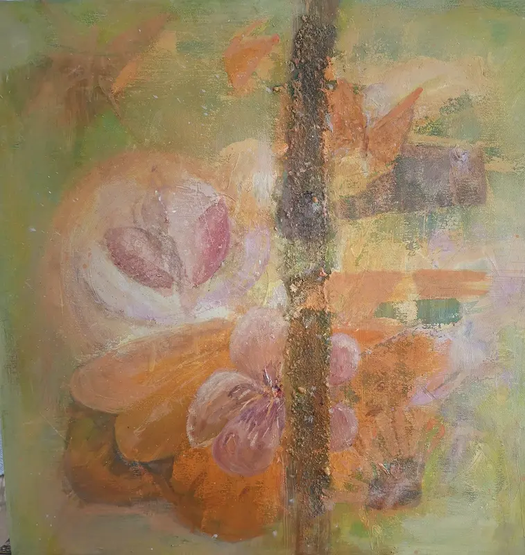 Akrylmålning Spring av Ritva Göransson