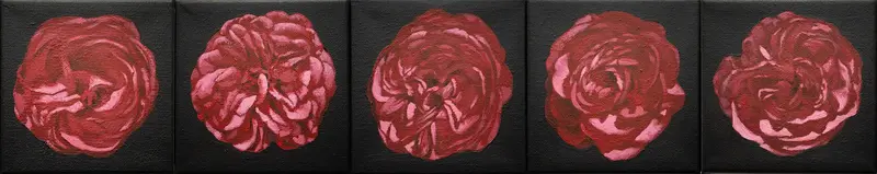 Akrylmålning Five Senses av Gareth A. Rychter