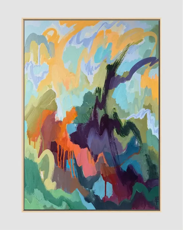 Akrylmålning Tropics av Tetiana Cherniavska