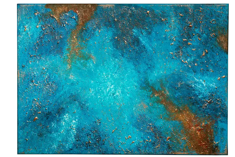 Akrylmålning Kopparnebulosa av Pia Becker Larsen