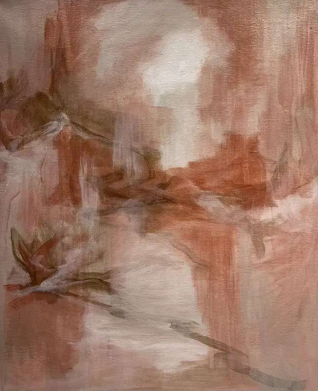 Akrylmålning Soft av Ellinor Johansson