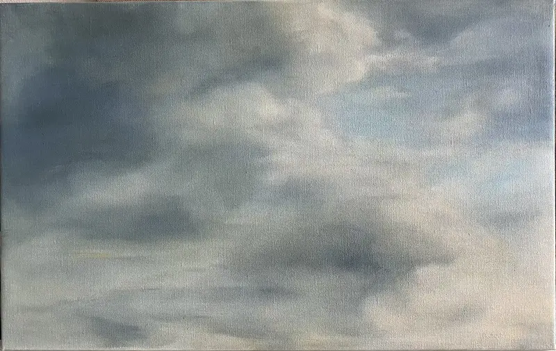 Oljemålning Moln 3 av Charlotta Eker