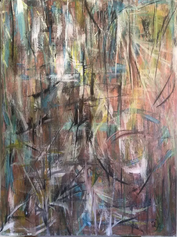 Akrylmålning Soul Dance av Luciann Khan