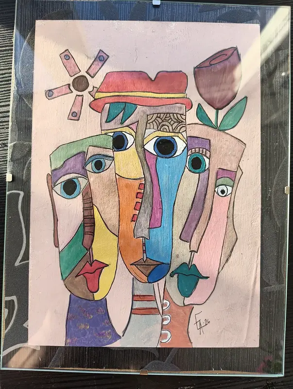 Akrylmålning av Eva Andersson