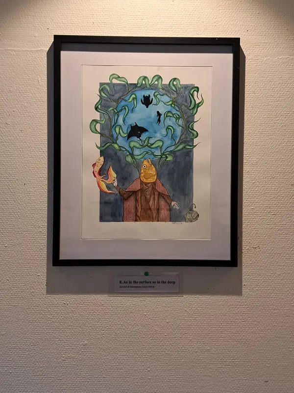 Akvarell As in the surface so in the deep av Victor Thorén