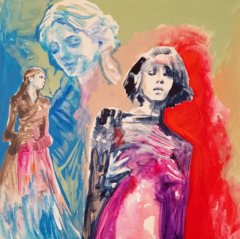 Akrylmålning Time heals av Daniel Vandinja